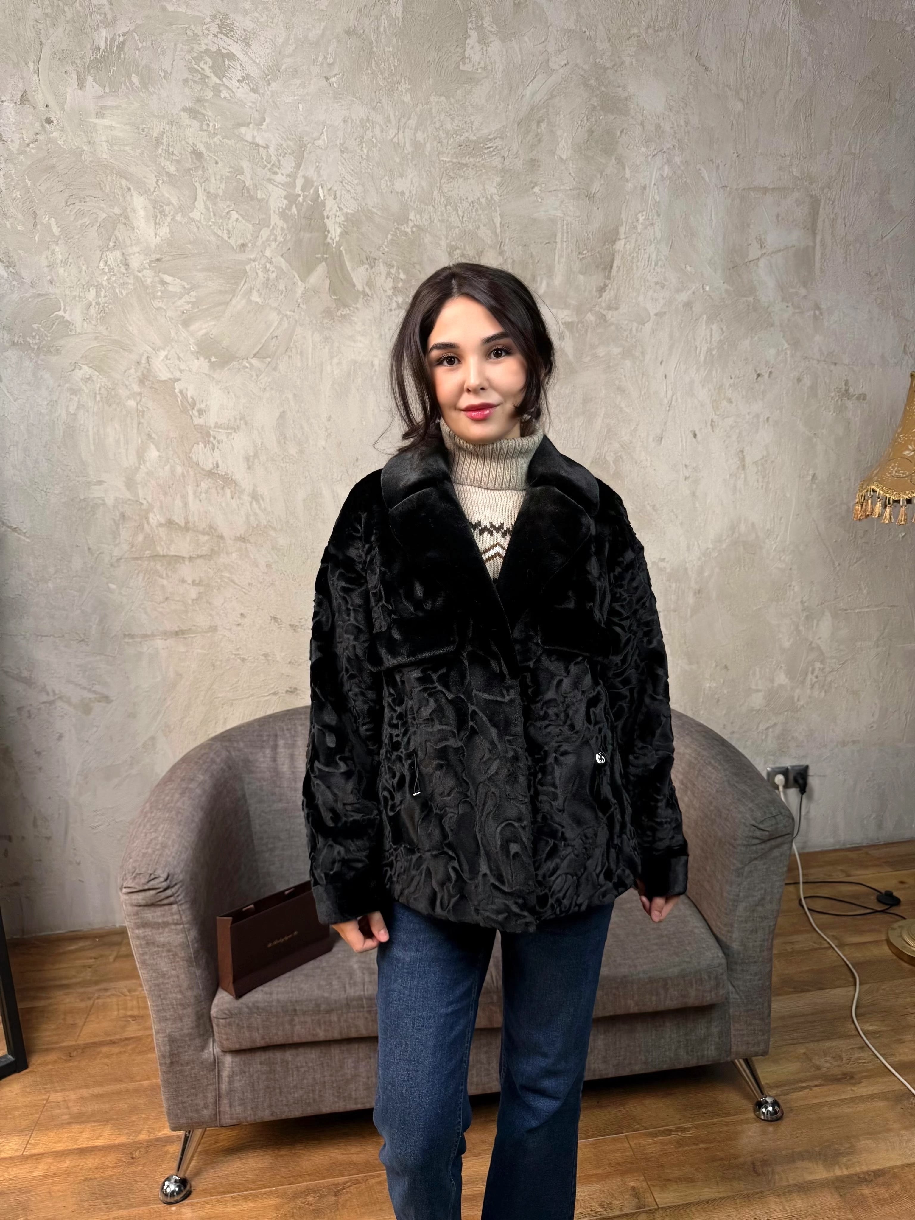 автоледи черная под каракуль