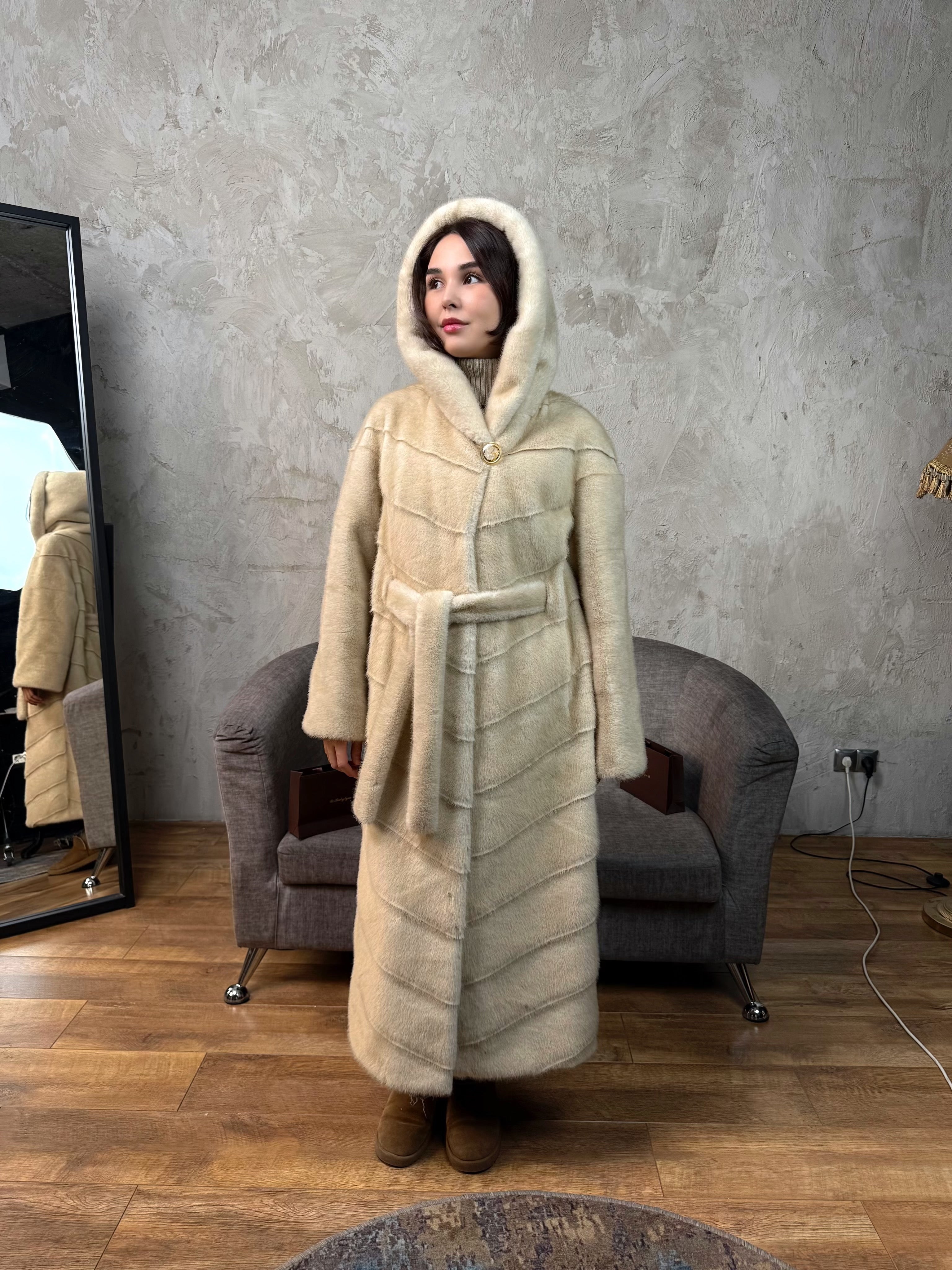 длинная скрытый ремень с капюшоном