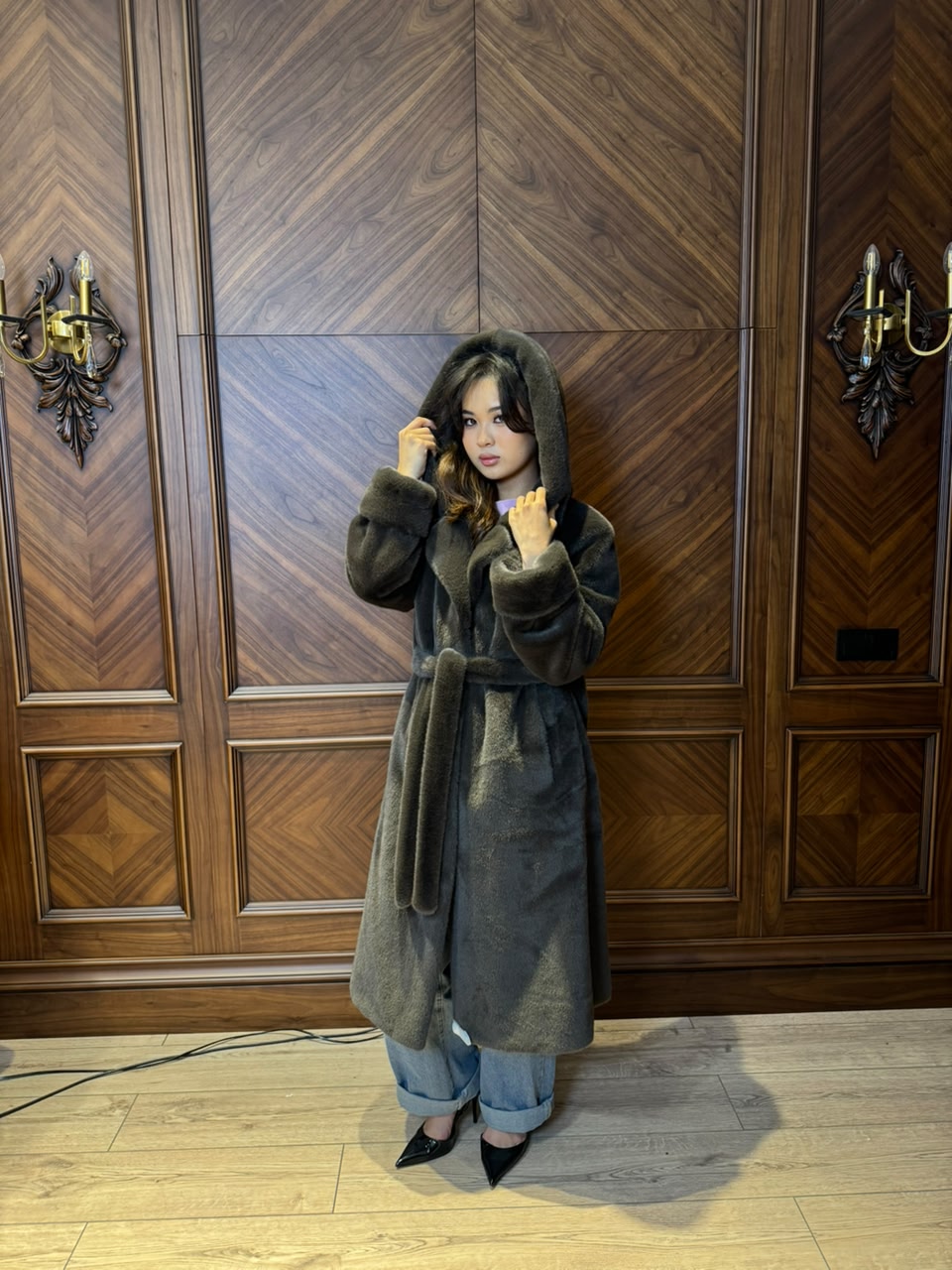 ANGORA DOWN COAT