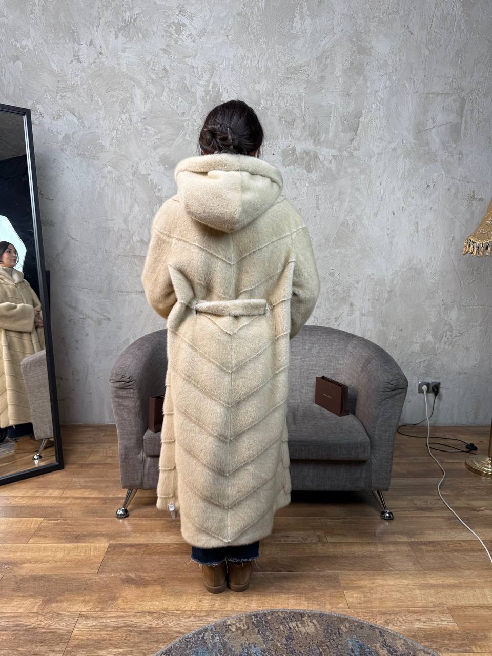 длинная скрытый ремень с капюшоном